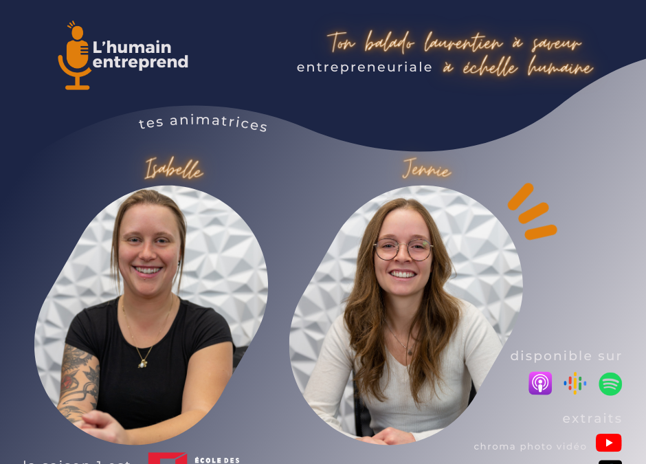 Un balado pour mettre en lumière les entrepreneurs